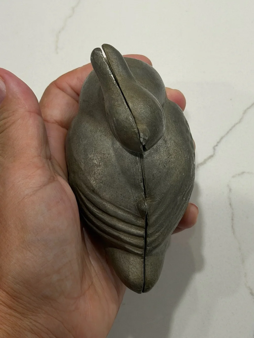 Antique Schall & Co. Pewter Duck Chocolate / Ice Cream Mold